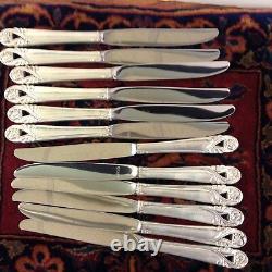 International Silver Co. Spring Glory Sterling 72pc Flatware Set Pour 12