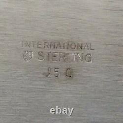 International Sterling J50 Sterling Argent 925 Bol De Pain Végétal Ovale No Mono