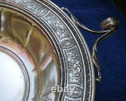 International Sterling Wedgwood (1924) 10 In Handled Serving Bowl D49-1a-no Mono