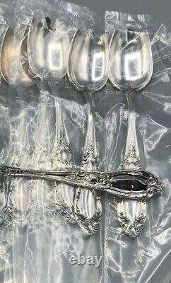 King Richard By Towle Sterling Silver Set De 8 Fourchettes De Crème Glacée 5.75