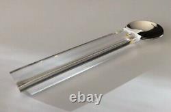 Leonore Doscow Post Modern Handmade Sterling Silver Et Lucite Spoon Minimaliste
