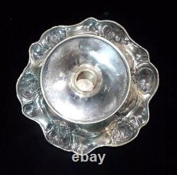 Mille Fleurs ? Compote en argent sterling International surélevée #C4132