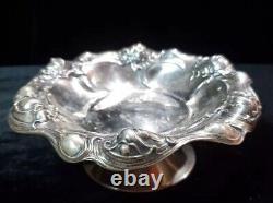 Mille Fleurs ? Compote en argent sterling International surélevée #C4132