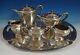 Orchid By International Sterling Silver Tea Set 6pc (#0881)