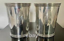 Paire Vintage Sterling Silver Mint Julep Cup International Sterling