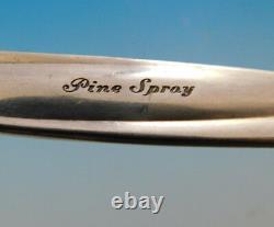 Pine Spray Par International Sterling Silver Flatware Service Pour 8 Set 43 Pcs