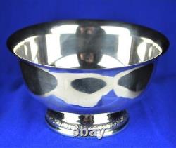 Prélude International En Argent Y91 Sterling Silver Footed Bowl Mayonnaise Bowl