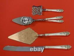 Queen's Lace By International Sterling Silver Dessert Serving Set 4pc Custom
