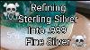Raffinage De L'argent Sterling Jusqu'à 99 999 Fine Silver Minus Silver Cell