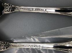 'Rose sauvage par International Sterling Silver ensemble de 4 cuillères/fourchettes à glace de 5,5 pouces'