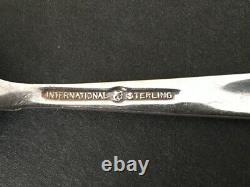Silver Rhythm International Sterling Argent Midcentury Modern Flatware 59 Pcs