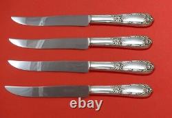 Splendor De L'international Sterling Silver Steak Knife Set 4pc Texas Sized Custom
