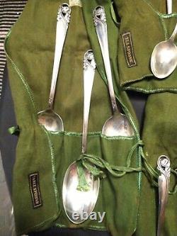 Spring Glory By International Sterling Silver Flatware Service 6 Set 30 Pièces