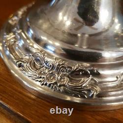 Sterling Silver Wild Rose N246 International Silver Company Candle Holder Set