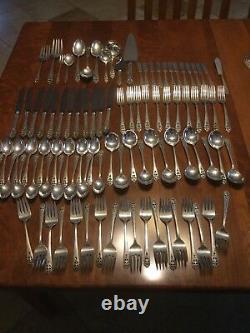 Vintage International Silver Queen’s Lace Sterling Dinnerware Set (96pc)