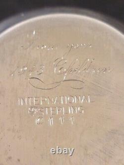 Vintage International Sterling Silver Creamer & Sugar Bowl C111